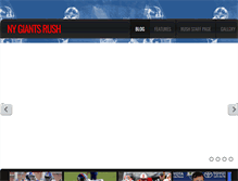 Tablet Screenshot of nygiantsrush.com
